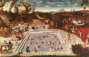 Lucas  Cranach The Fountain of Youth oil painting artist